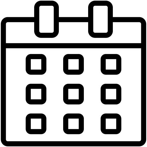 Calendar time and date user interface event icon Calendar time and date user interface event icon