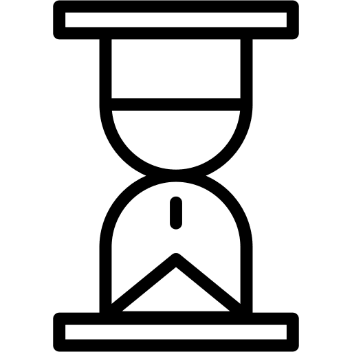 Time lapse sand timer time and date time icon