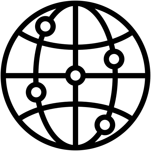 World wide web seo and web world grid world wide icon