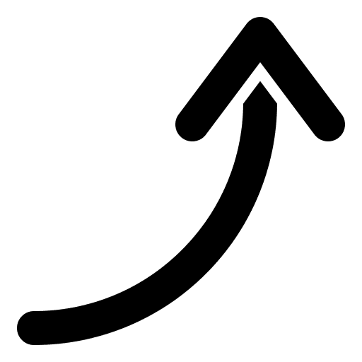 Increase up arrow control direction icon