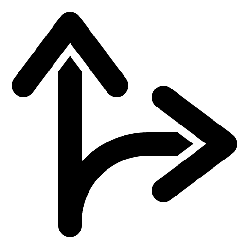 Go right point arrows traffic icon Go right point arrows traffic icon