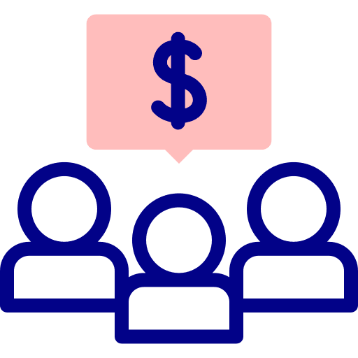 Money user management people icon