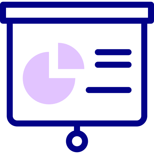 Pie chart presentation pie chart business and finance icon