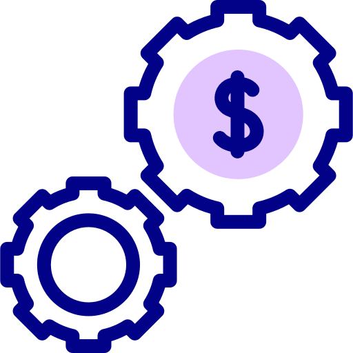 Settings system money management setup icon