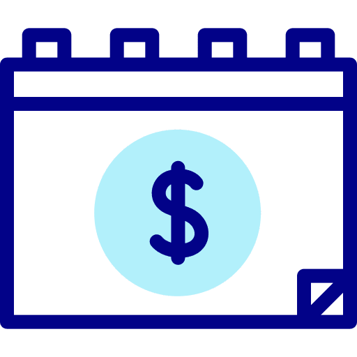 Calendar payday time and date month icon Calendar payday time and date month icon