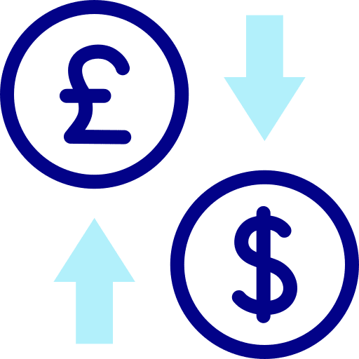 Currency exchange money exchange pound business and finance icon Currency exchange money exchange pound business and finance icon