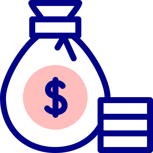 Money bag currency money bag business and finance icon Money bag currency money bag business and finance icon