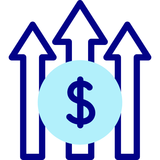 Profit finance arrows up dollar icon Profit finance arrows up dollar icon
