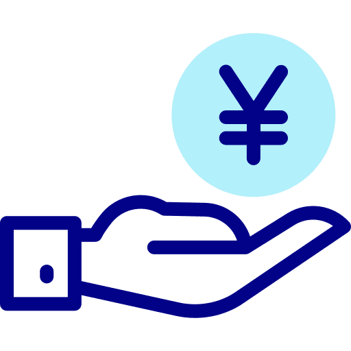 Yen business finances currency icon Yen business finances currency icon