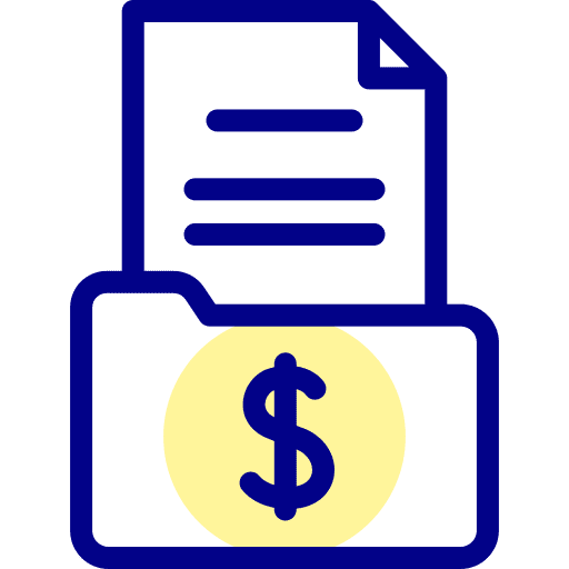 Folder archive files dollar icon Folder archive files dollar icon