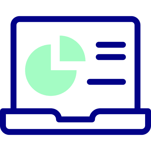 Pie chart pie chart financial laptop icon Pie chart pie chart financial laptop icon