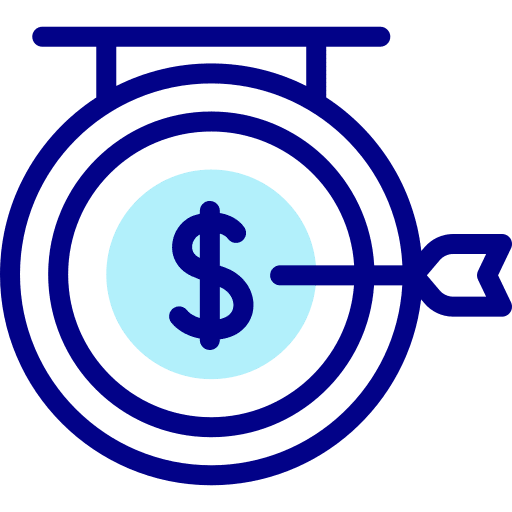 Target goal business and finance objective icon Target goal business and finance objective icon