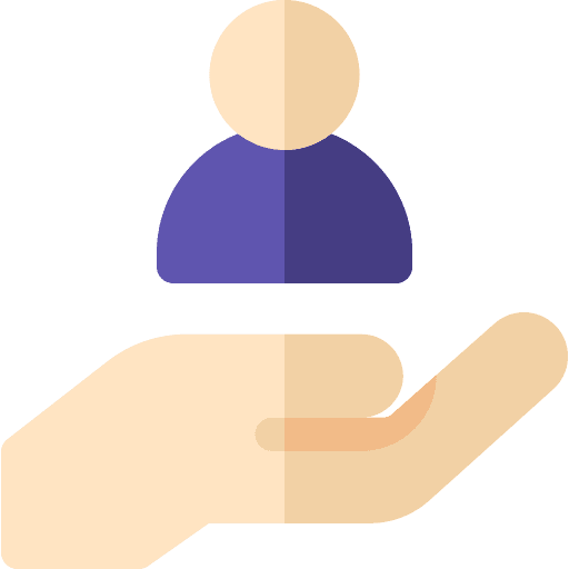 Hand hand aid people icon