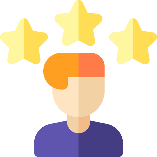 Outstanding employee business professional seo icon