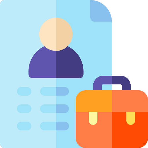 Employment candidate human resources selection icon Employment candidate human resources selection icon