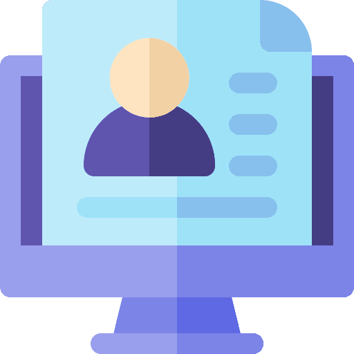 Online resume computer apply application icon Online resume computer apply application icon