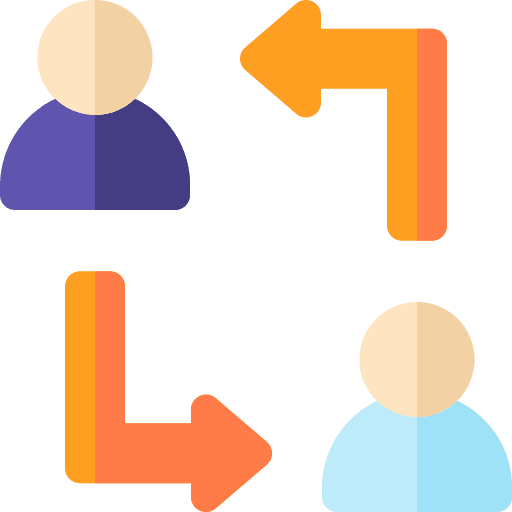 Shift opportunity arrows transfering icon Shift opportunity arrows transfering icon