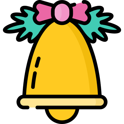 Christmas bell bow music christmas bell icon Christmas bell bow music christmas bell icon