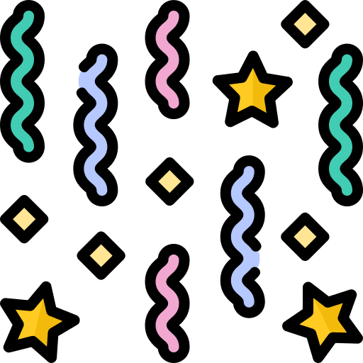 Confetti confetti fun celebration icon Confetti confetti fun celebration icon