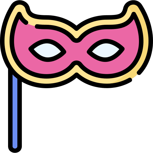 Eye mask celebration carnival birthday and party icon Eye mask celebration carnival birthday and party icon