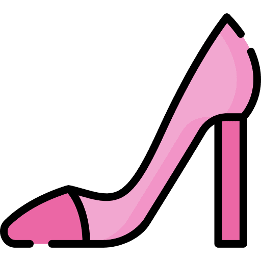 High heels elegant fashion footwear icon High heels elegant fashion footwear icon