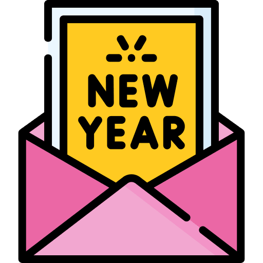 Invitation party new year celebration icon Invitation party new year celebration icon