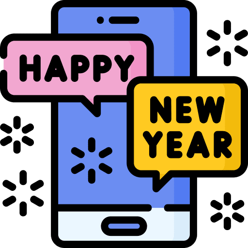 Message greetings smartphone celebration icon Message greetings smartphone celebration icon