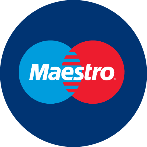 Maestro pay cards payments brands and logotypes icon
