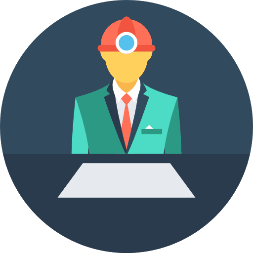 Architect projection building architecture and city icon