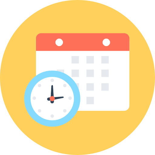 Calendar calendars clock wall calendar icon