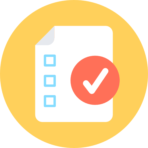 Checklist tasks criteria work order icon