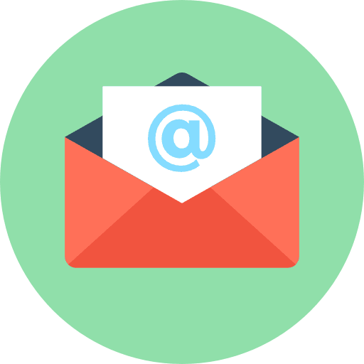 Mail emails interface opened icon