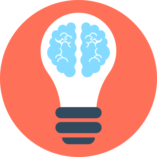 Bulb brain idea invention icon