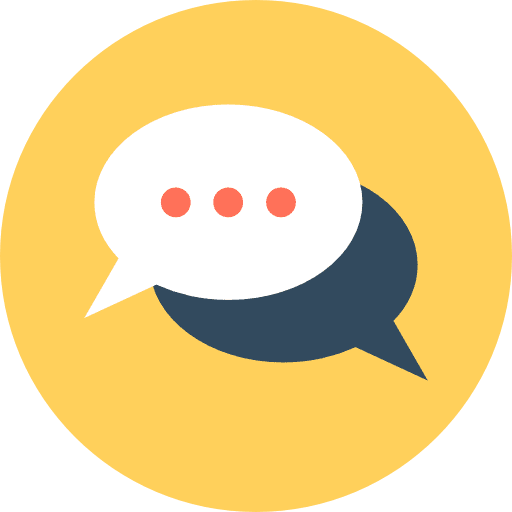 Chat communications conversation speech bubble icon