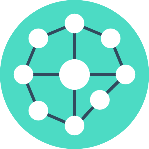 Connection connected business marketing icon