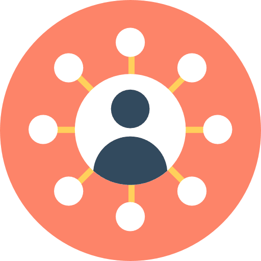 User connector networking share icon