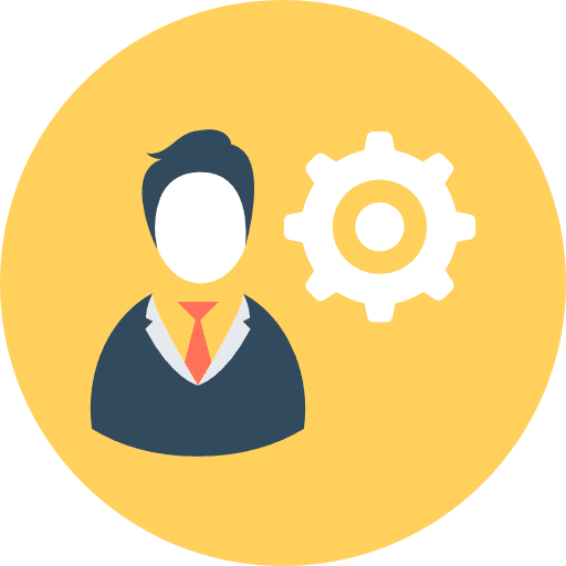 User gear provider gears icon