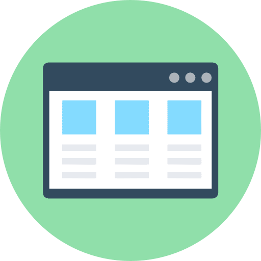 Browser ui interface web page icon