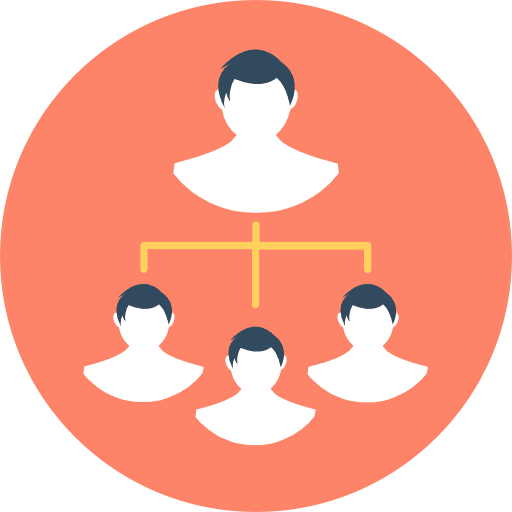 Diagram business and finance organization organized icon