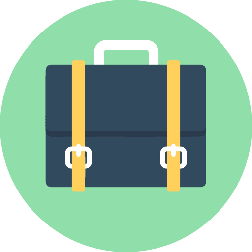 Briefcase suitcase bag briefcase icon