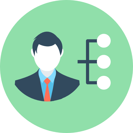 Diagram business organization diagram icon