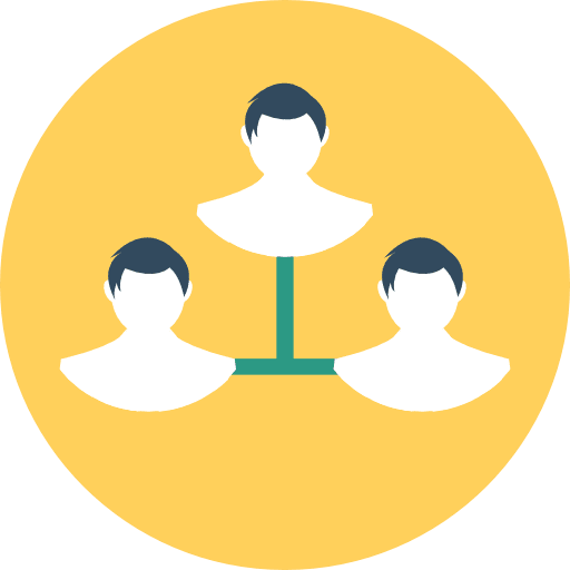 Diagram organization business and finance interface icon