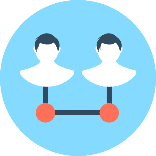 User transfer user networking icon