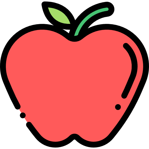 Apple fruit healthy food food and restaurant icon Apple fruit healthy food food and restaurant icon