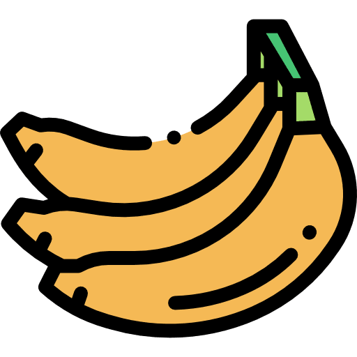 Banana food fruit vegan icon