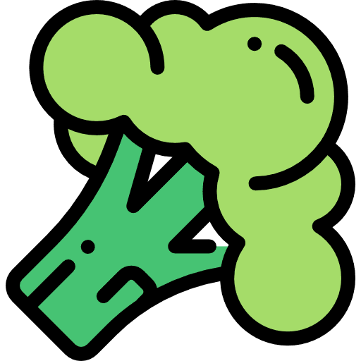 Cauliflower food and restaurant vegan diet icon