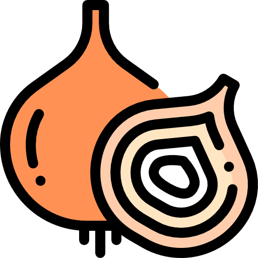 Onion vegetarian diet organic icon