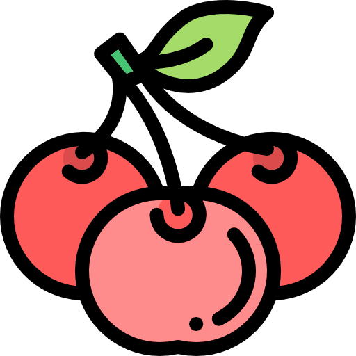 Cherry food fruit healthy food icon Cherry food fruit healthy food icon
