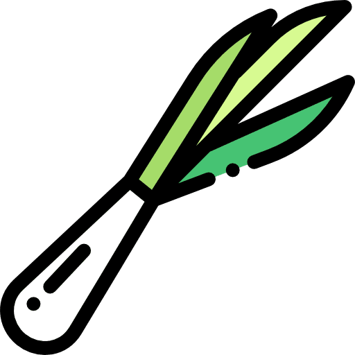 Spring onion vegetable food and restaurant vegan icon Spring onion vegetable food and restaurant vegan icon