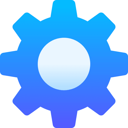 Settings ui gear configuration icon